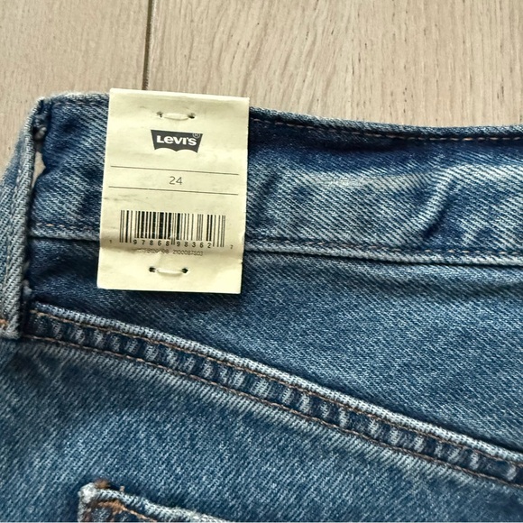 NWT Levi's Ankle Column Slit Denim Maxi Skirt Women’s Size 24 - Picture 10 of 15